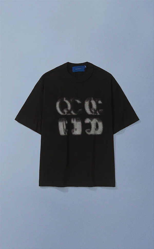 Camiseta Quadro Creations - Bitmap Boxy Preto