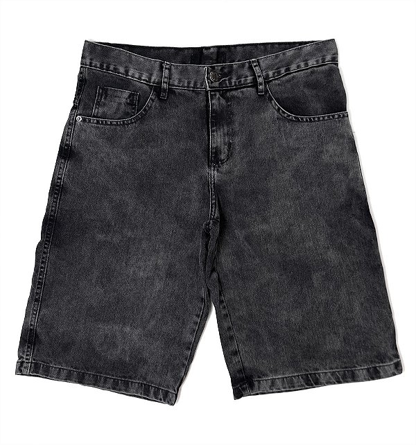 Jorts Toth Brand - Jorts Jeans Marmorizado Preto