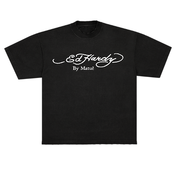 Camiseta "By Matuê" Ed Hardy x Matuê Preta