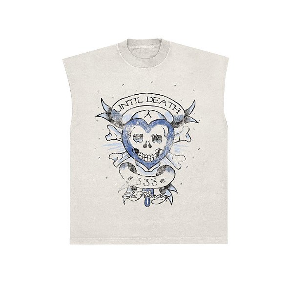 Regata "Until Death" Ed Hardy x Matuê Branca