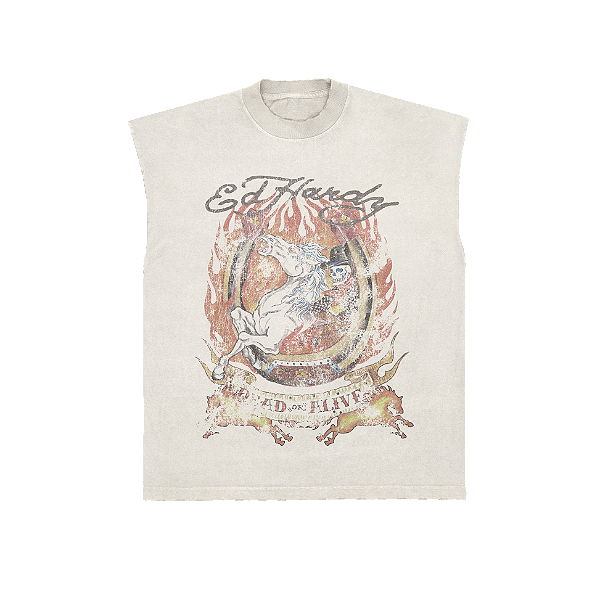 Regata "Horse" Ed Hardy x Matuê Branca