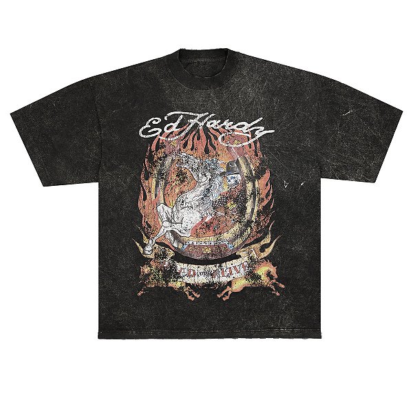 Camiseta "Horse" Ed Hardy x Matuê Estonada