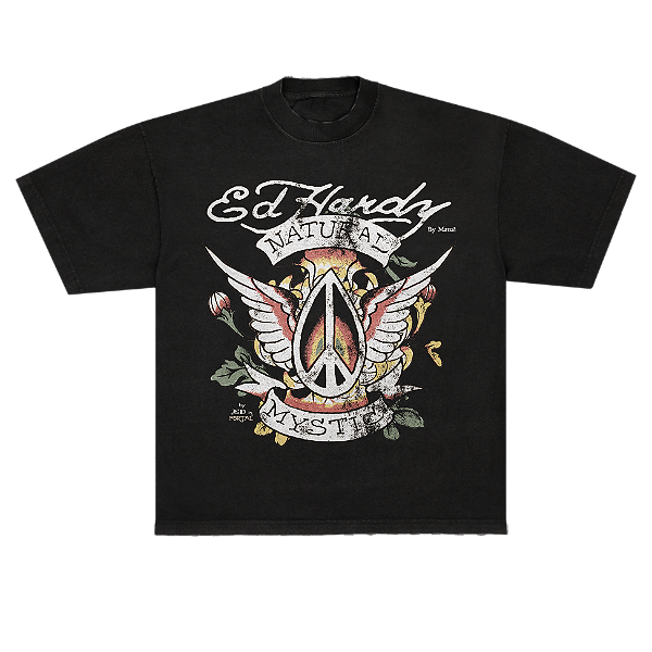 Camiseta "Natural Mystic" Ed Hardy x Matuê Preta