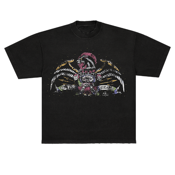 Camiseta "Until Dreams" Ed Hardy x Matuê Preta