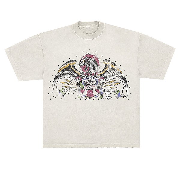 Camiseta "Until Dreams" Ed Hardy x Matuê Branca