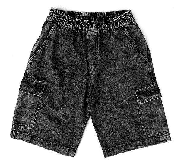 Bermuda Jeans Cargo Toth Brand - Jorts Marmorizado Estonado