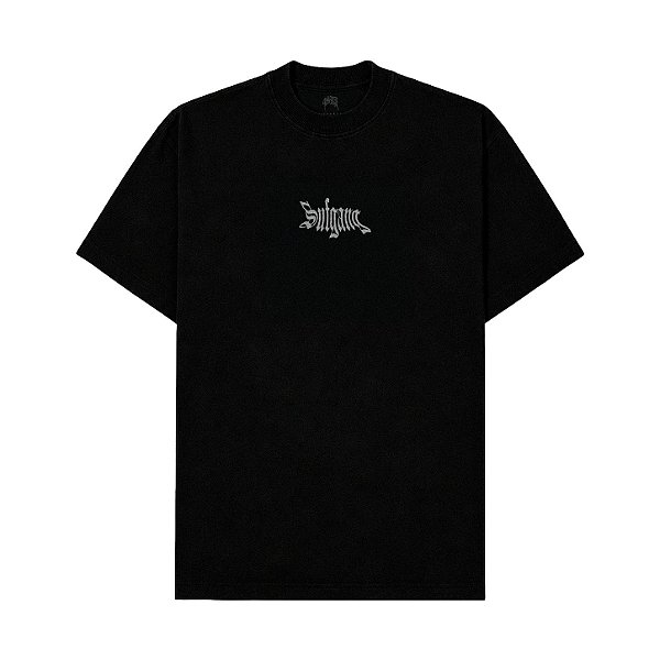 Camiseta Sufgang - Tee Basic Preta / Logo branco