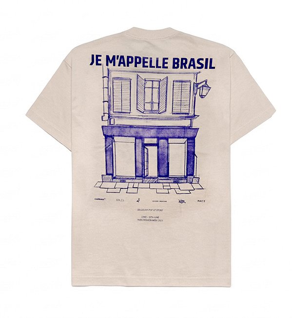 Camiseta Je M’Appelle Brasil – Collab Sufgang, Carnan, Class, Quadro, Pace e Mad