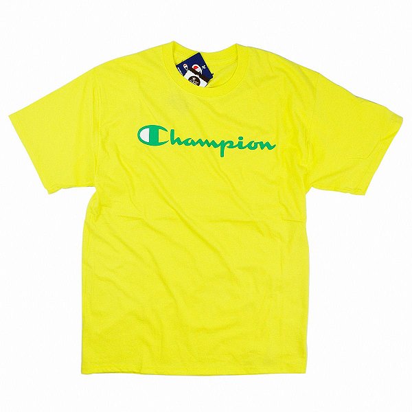 Camiseta Champion - Amarela com Verde
