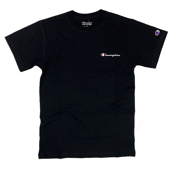 Camiseta Champion - Mini Logo Preto Silk