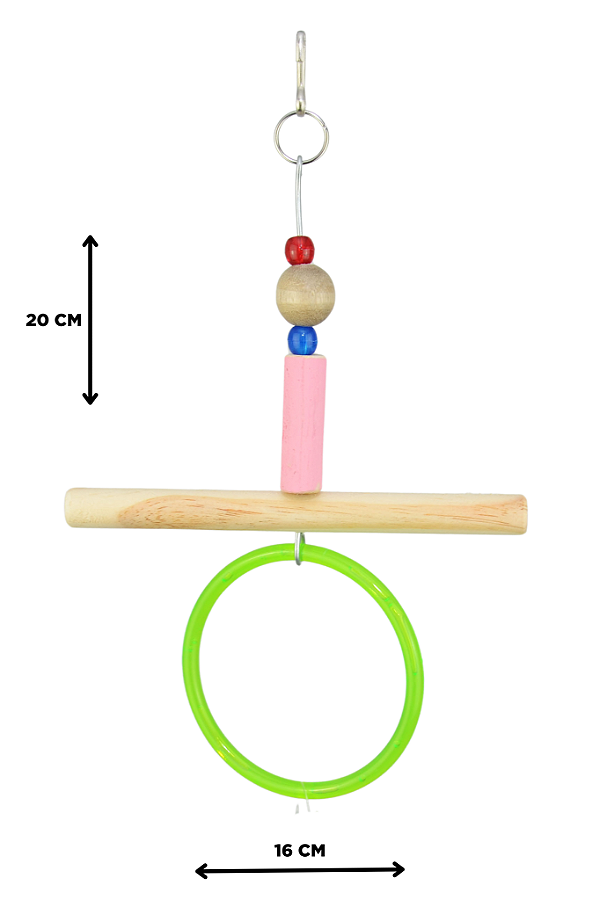 Brinquedo para Pássaro Argola com Poleiro