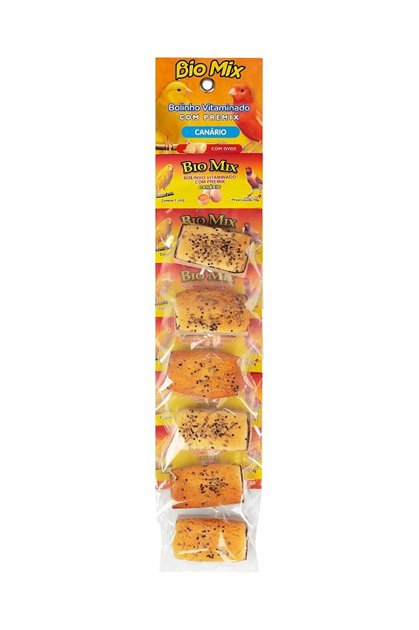 Bolinho Vitaminado Bio Mix com Premix para Canário