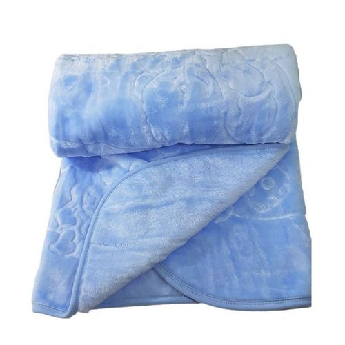 Cobertor Relevo Bebê Antialérgico - Azul