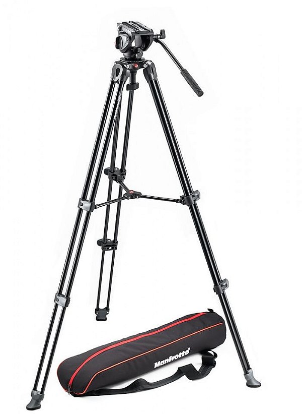 Kit tripé e cabeça fluida Manfrotto MVK500AM e MVT502AM
