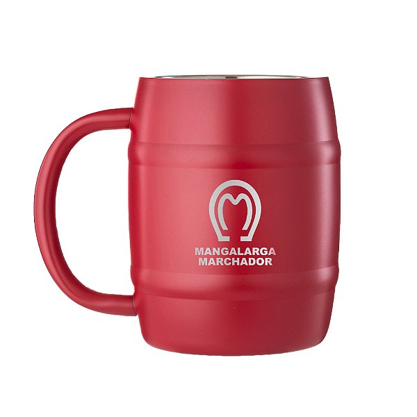 Caneca Térmica Inox Mangalarga Marchador Vermelha 420ml