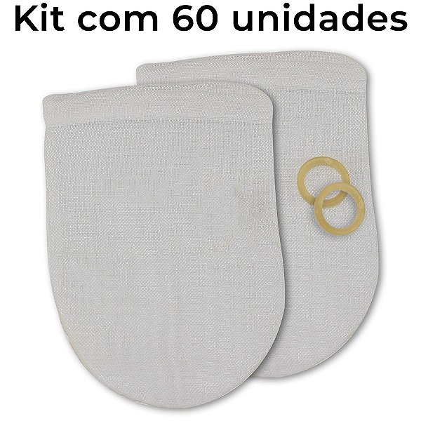 Kit 30 Pacotes Com 2 Filtros Para Bomba De Chimarrão