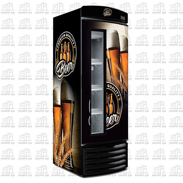 Cervejeira porta com visor Metalfrio 400 litros