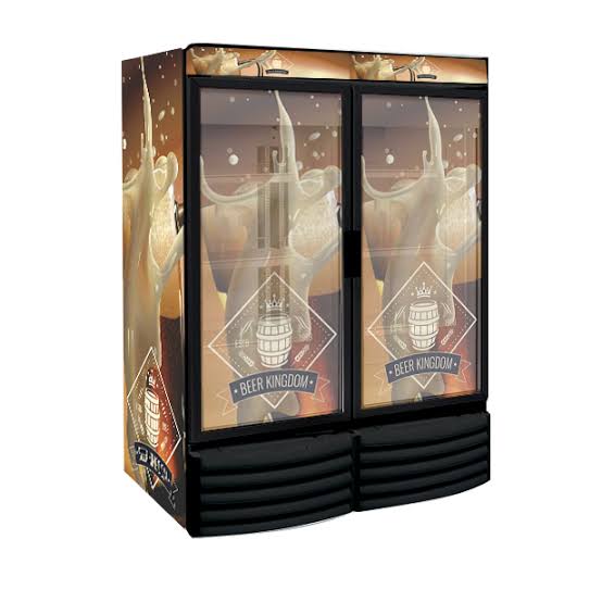 Geladeira expositora porta dupla de vidro Metalfrio 1100 litros