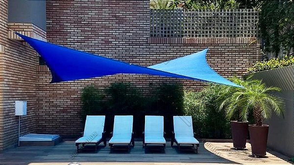 TELA TOLDO PREMIUM SHADE 5x5 m SOMBREAMENTO SOMBRALUX + KIT DE INSTALAÇÃO