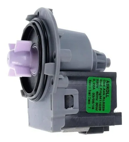 Bomba de Drenagem de Água Askoll para Lavadora Universal Sem Carcaça 220V