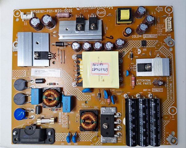 Placa Da Fonte Tv Philips 32phg4109/78 / 32pfg4109/78 -715g6161-p01-w20-002e