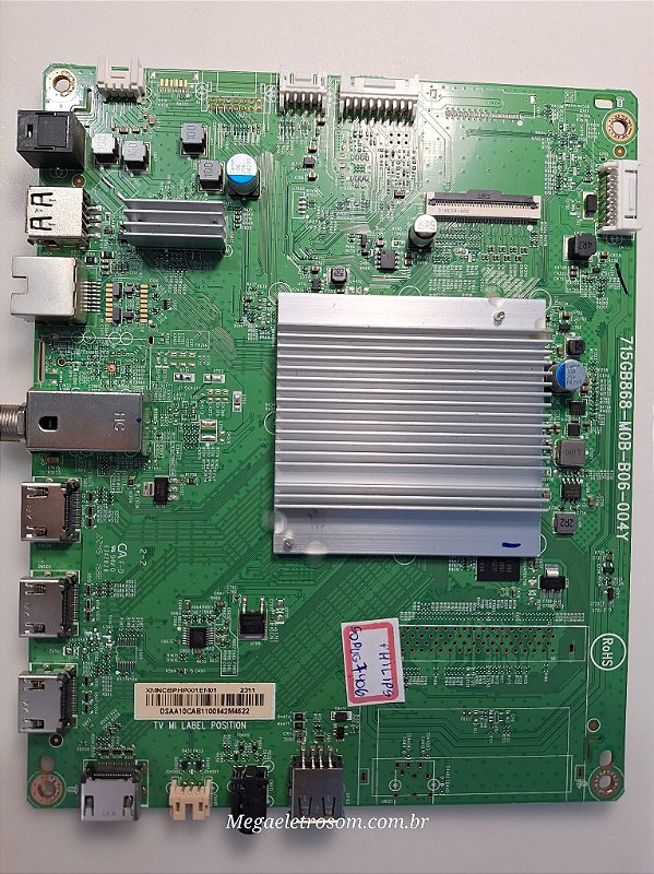 PLACA PRINCIPAL PHILIPS 50PUG7406/78 715GB868-M0B-B06-004Y