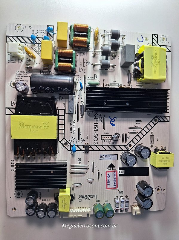 Placa Fonte Tv Philco Ptv58g10ag11sk Ptv58g10 K-p168-s03