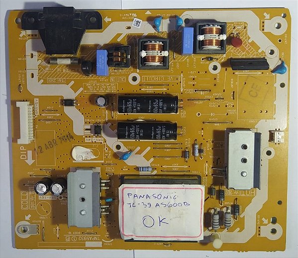 Placa Fonte Tv Para Panasonic Tc-39as600b Tnpa5932
