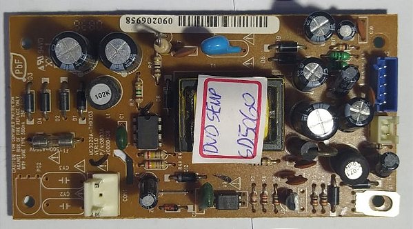 Placa Fonte DVD Mc3020a-thx203 Ver:1.0 Semp Toshiba