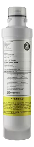 Filtro / Refil Original de Água para Purificador Electrolux PE11B/PE11X/PC41B/PC41X/PH41B/PH41X Cor branco