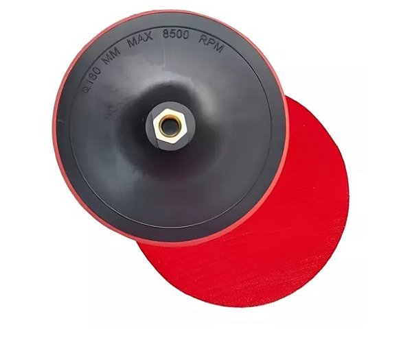 Suporte Disc Lixa Prato Lixadeira Politriz 7pol 180mm Velcro
