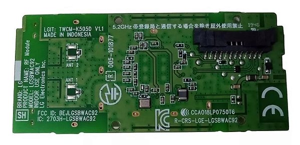 Placa Wifi Tv LG Ebr88399401 Eat64454802 Lgsbwac92