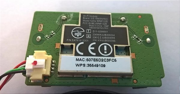 Placa Do Wi-fi Lg Lm6400 P/n:141812220001j R01