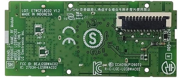 Placa Wifi Bluetooth Lgsbwac02 LG Eat64897302 43un7300