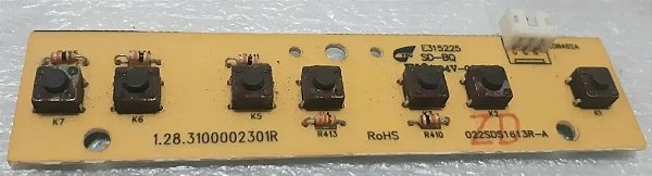 Placa Teclado 1.28.3100002301r - Philco Ph32m3