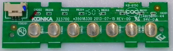 Placa Teclado Funções *35018330 Tv Toshiba 32l2400 40l2400