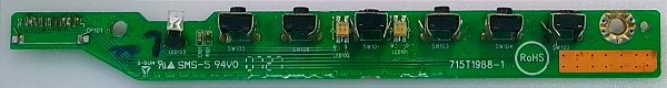 Placa Teclado Funções Monitor Tv Aoc Lcd Lw98 715t1988-1