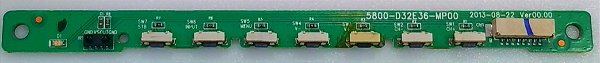 Teclado Tv Semp Dl3277i(a) 5800-d32e36-mp00 K249 (Usado)