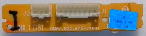 Placa Ir Receptora De Sinal Tv Philips Gwa7.820.675-1a