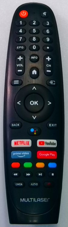 Controle Remoto Para Tv Multilaser Led 4k TI042 TI045 TI046