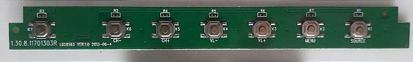 Placa Teclado Para Tv Philco Ph28563d - 1.30.8.11701303r