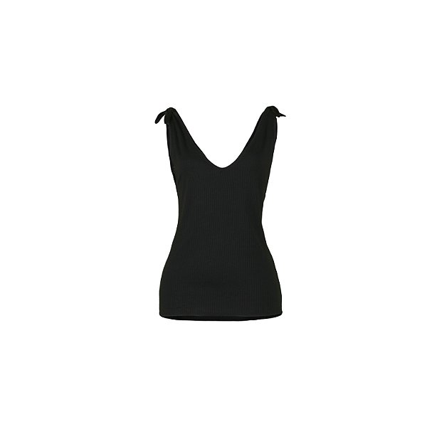 Blusa Regata Rib Laço