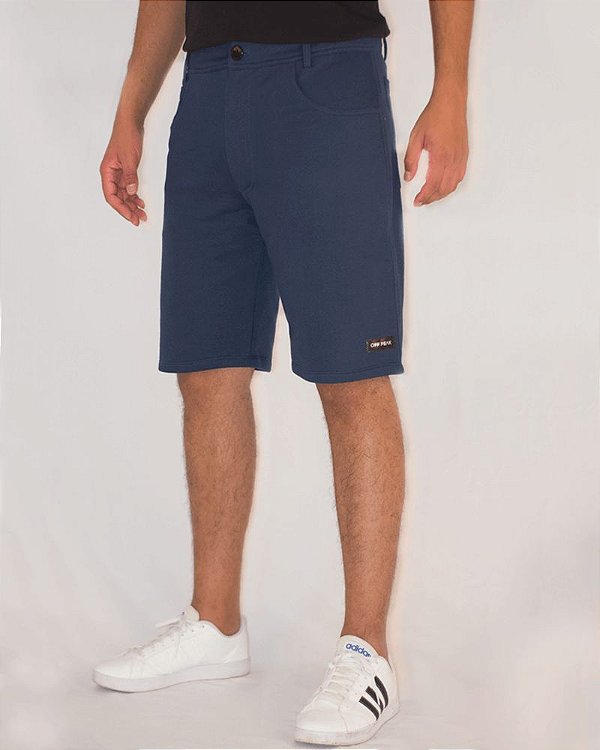 Bermuda Moletom Masculina Alfaiataria Azul - Off Peak - OFF PEAK: Life is  "Shorts"