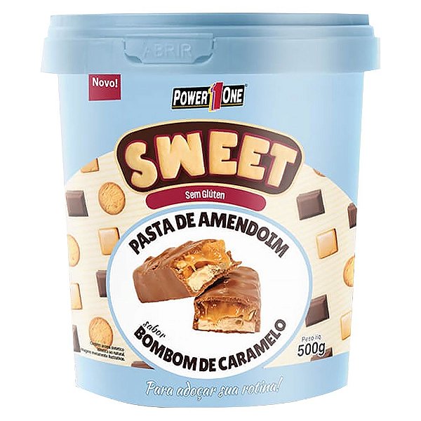 Pasta de Amendoim Bombom de caramelo (500g) - PowerOne