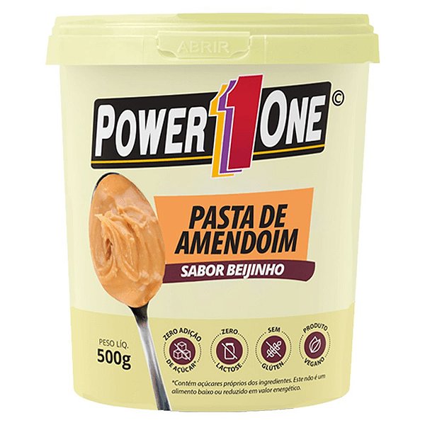 Pasta de Amendoim Beijinho (500g) - PowerOne