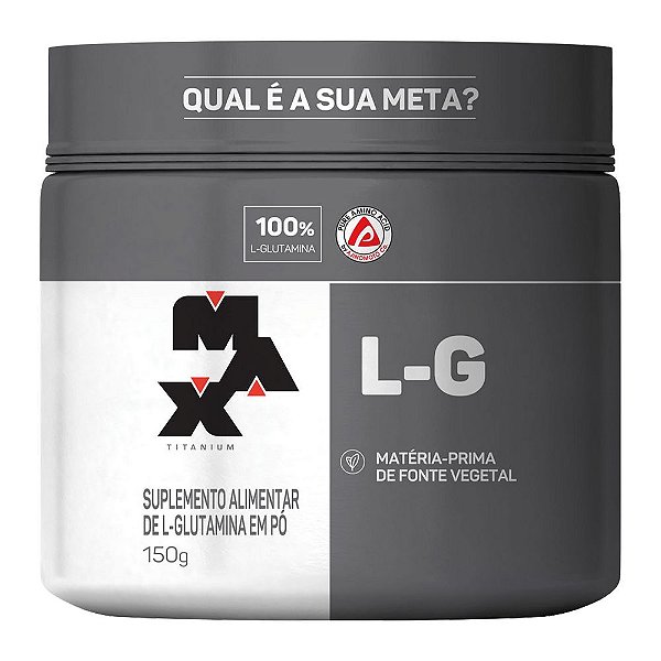 L-G 100% L-Glutamina 150g - Max Titanium