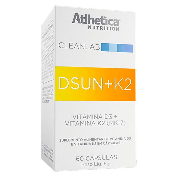 Vitamina D3 + K2 60 caps - Atlhetica Nutrition