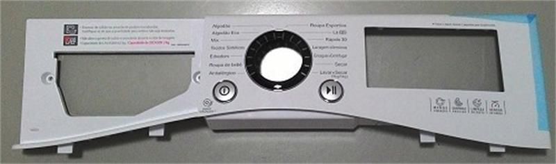 Painel de controle branco touch lavadora LG AGL73937026