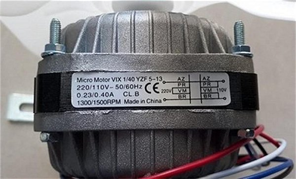 Motor Vix R Micro motor Vix 1/40 bivolt 5W para refrigerador expositor - Micro ...