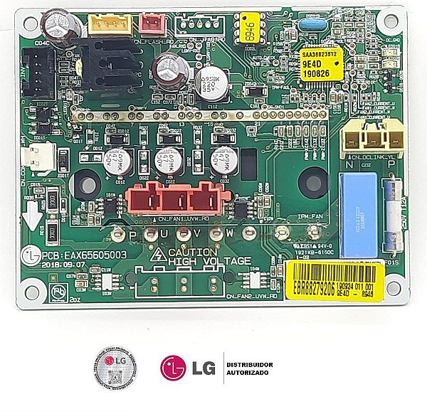 Placa eletronica secundaria condensadora MULT V LG ventilador  EBR88279206